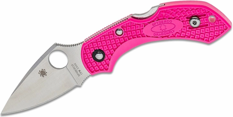 Spyderco Dragonfly 2 Pink kabatas nazis 5,8 cm, satin, rozā, FRN