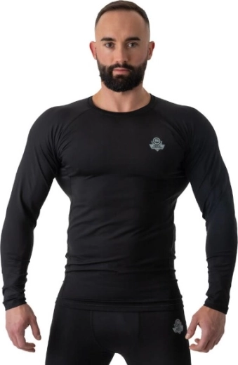 Vīriešu kompresijas rashguards DBX BUSHIDO RSL ar garām piedurknēm – melna