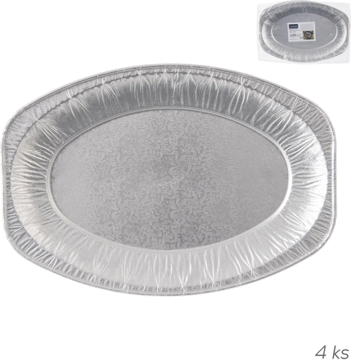 Alumīnija servēšanas un grilēšanas paplāte 33 × 23 cm (4 gab.)
