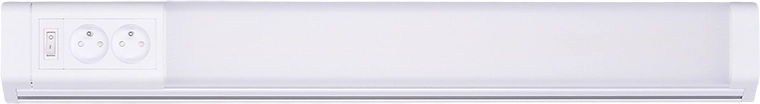 Solight LED stūra virtuves gaismeklis ar 2 rozetēm un slēdzi 10 W 4100 K 51 cm