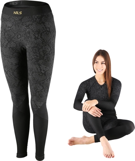 Women’s thermal leggings NILS ROSA black – L/XL