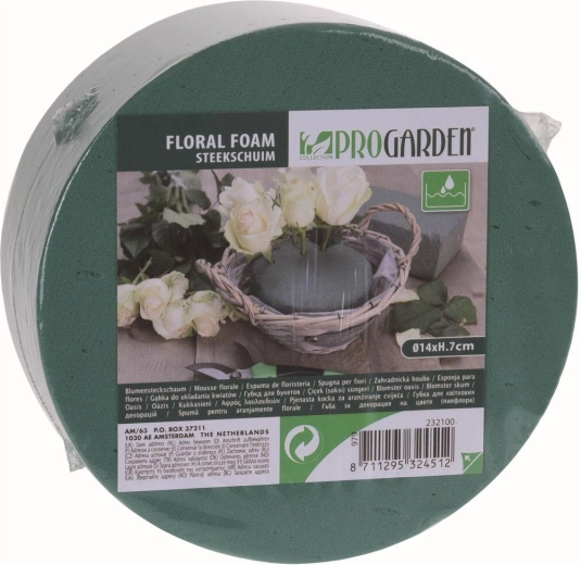 FLOREX floral foam, diameter 14 cm, height 7 cm