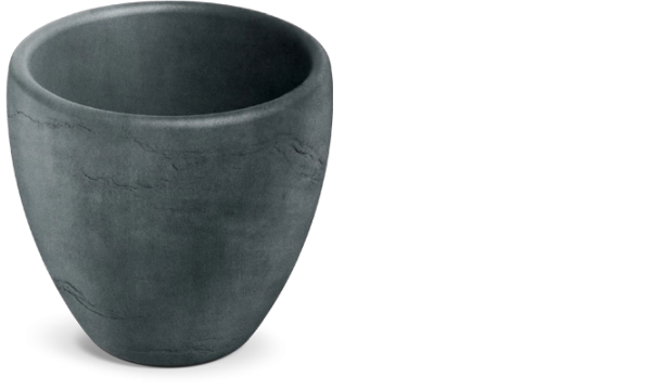 Puķu pods Cano 40 cm grafīta krāsā
