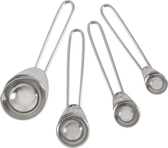 Stainless steel measuring spoon set, mixed spoons (4 pcs)