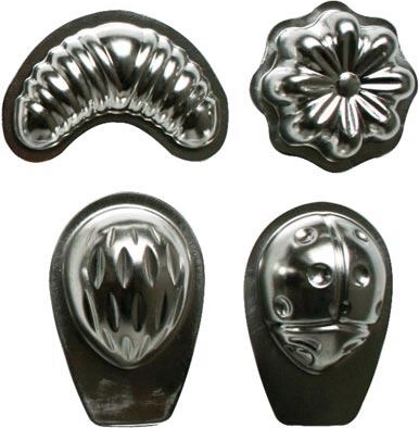 Set of Christmas cookie molds, 20 pcs, tin-plated sheet