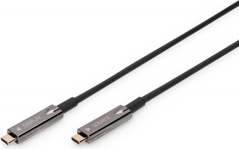 Hibrīds aktīvais kabelis USB‑C–USB‑C 4K 60 Hz, 10 m