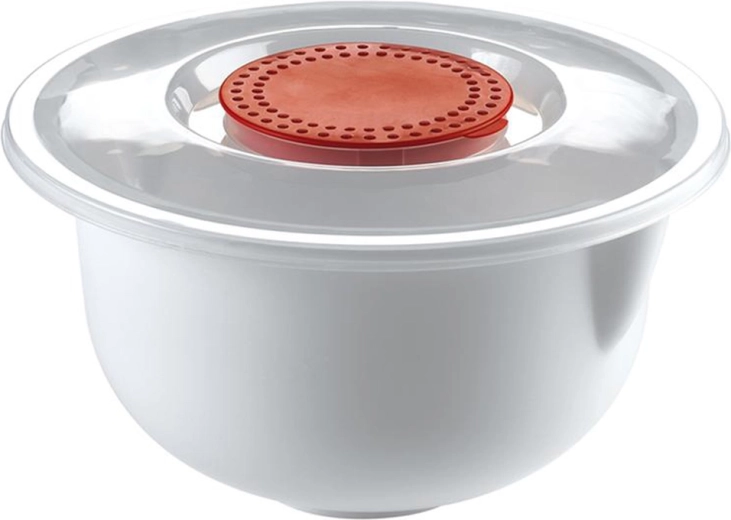 Mīklas jaukšanas bļoda ar neslīdošu vāku, plastmasa 24 × 13,5 cm