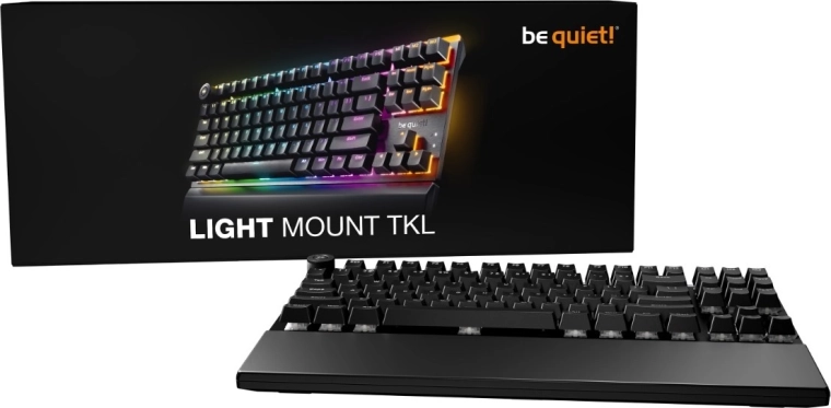 Tastatūra be quiet! Light mount TKL silent tactile