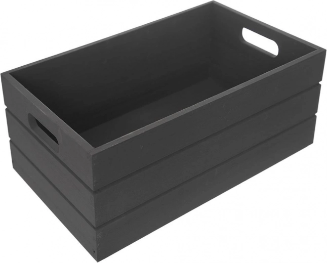 Koka uzglabāšanas kaste 31 × 21 × 13 cm, melna