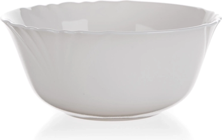 Rūdītā stikla bļoda CADIX 12 cm, balta