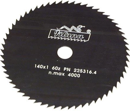 Zāģa disks PILANA 140 mm, 60 zobi, 1,0 mm, atvere 16 mm