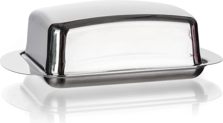 EXCELLENT Stainless Steel Butter Dish 17 × 10.6 × 5.5 cm