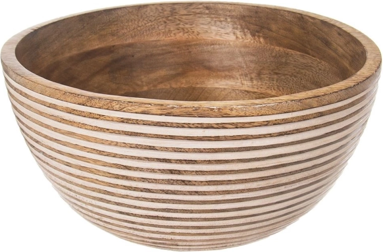 Wooden Mango Wood Bowl 25 cm, 3 l