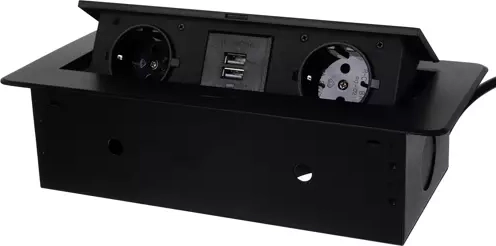 2× kontaktligzda + 2× USB vienā modulī