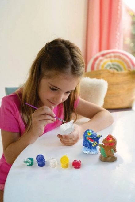 Komplekts 3D dinozauru izgatavošanai un apgleznošanai