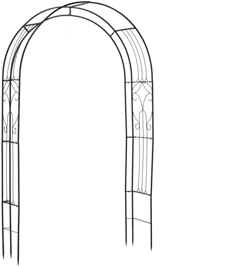 Metāla dārza pergola 145 × 38 × 240 cm