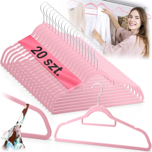 Velvet clothes hangers 20 pcs Massido