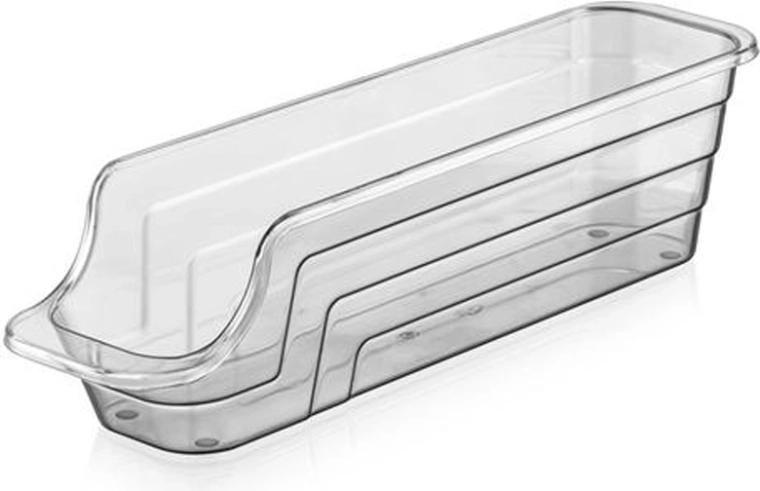 Mini plastic organizer, clear anthracite