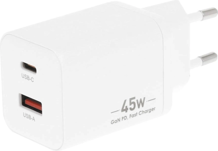 Ātrā uzlāde līdz 45 W ar GaN