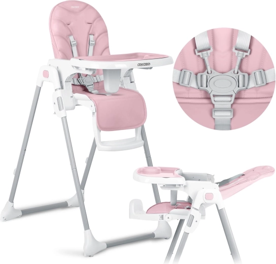 Ricokids Tulo Pink Baby High Chair