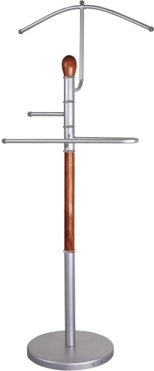Mēmais sulainis RONNIE no hroma un koka, 46 × 27 × 107 cm, brūns