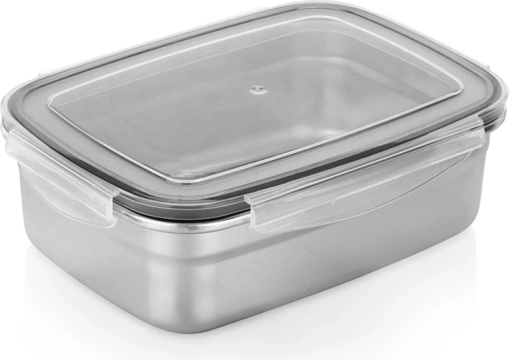 Nerūsējošā tērauda pārtikas kārba ar vāku un blīvējumu, 1,25 l