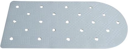 Neslīdošs vannas paklājiņš 35,5 × 74 cm ar piesūcekņiem – apļu motīvs
