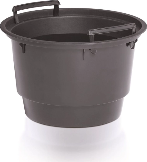 Ieliktnis puķu podam 35,5 cm – melns