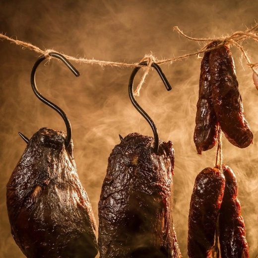 Ideāli gaļas, desu un zivju kūpināšanai