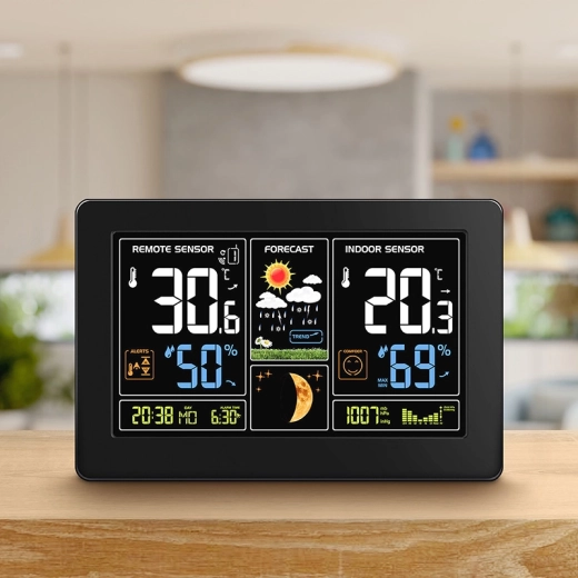 Radio-controlled time, forecast and air pressure