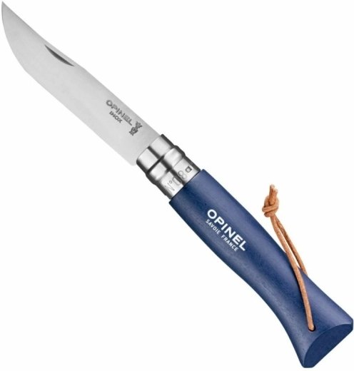 Opinel N°08 Trekking pocket knife dark blue, beech wood 8.5 cm