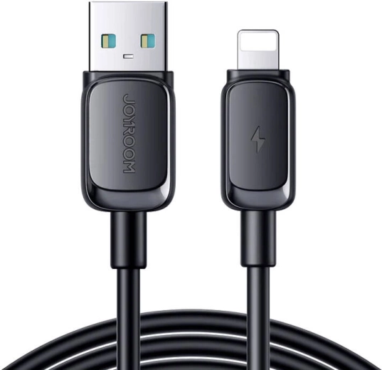 Joyroom uzlādes un datu kabelis USB uz Lightning 2,4 A 1,2 m melns