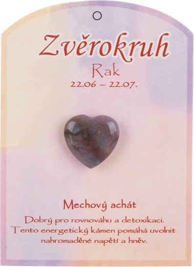 Sūnu ahāts – pulēta sirds Vēža zīmei