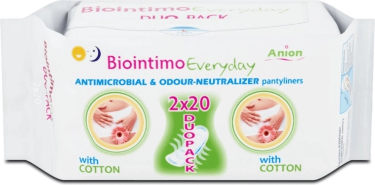 Biointimo Anion DUO Pack ikdienas intīmās ieliktnīši 40 gab.