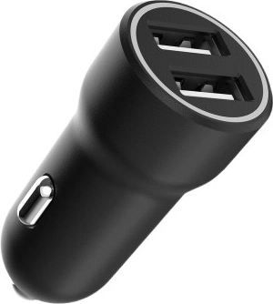 Duālais USB auto adapteris 3,1 A, melns