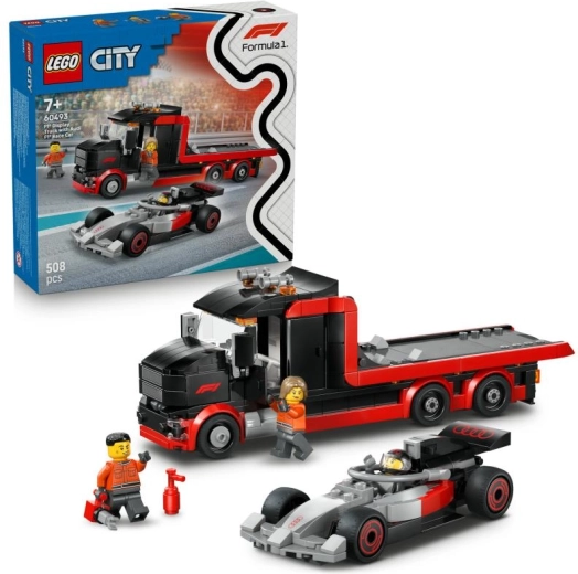 City F1 kravas automašīna ar AUDI F1 vienvietīgo bolīdu