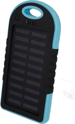 Setty saules enerģijas powerbanka 5000 mAh, zila