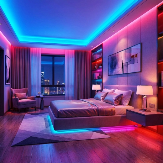 RGB LED lente 5 m ar tālvadības pulti