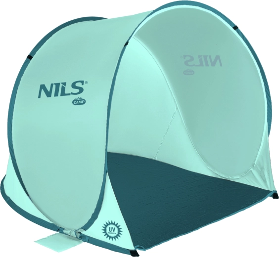 Pašizvēršanās pludmales telts NILS Camp, mentola krāsā