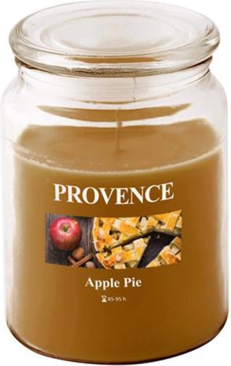 Aromātiskā svece stiklā PROVENCE ābolu strūdele 95 stundas