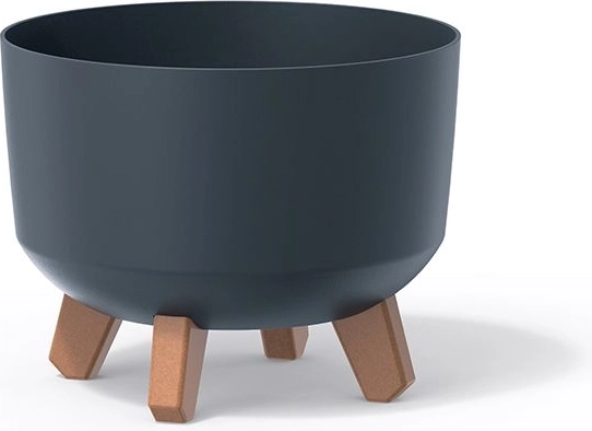 Puķu pods uz kājiņām Gracia, diametrs 20 cm, antracīts