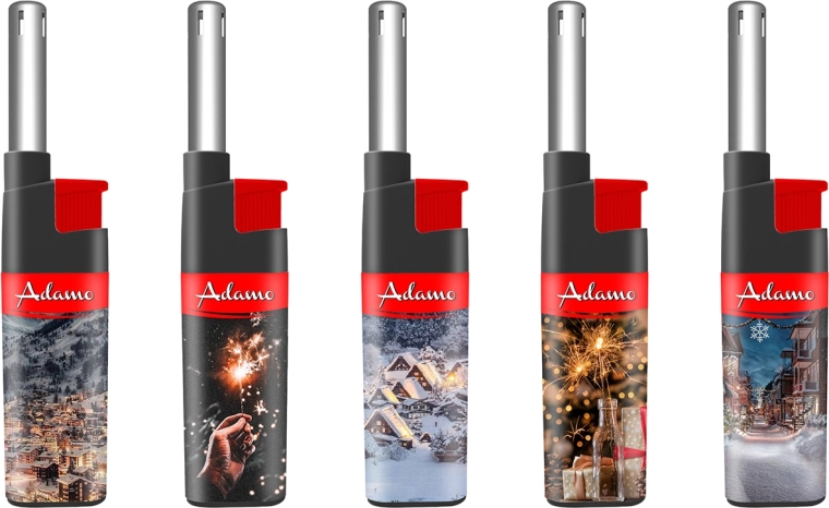 Gāzes šķiltavas FireLight Adamo Winter Time – ziemas sērija (25 gab.)