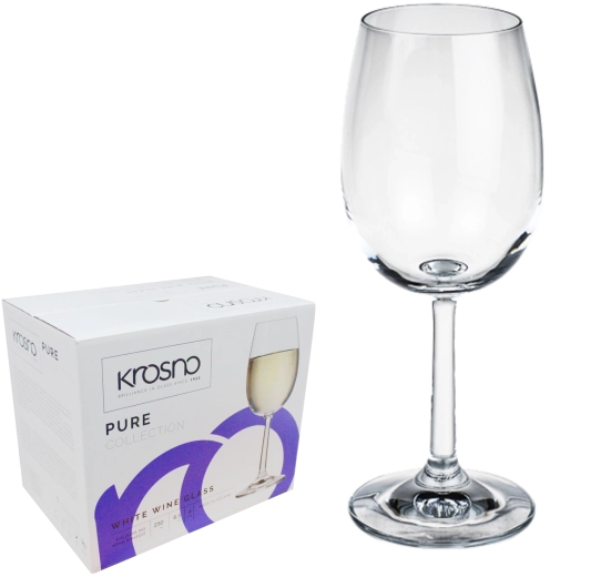 Baltvīna glāžu komplekts Krosno Pure 280 ml – 6 gab.