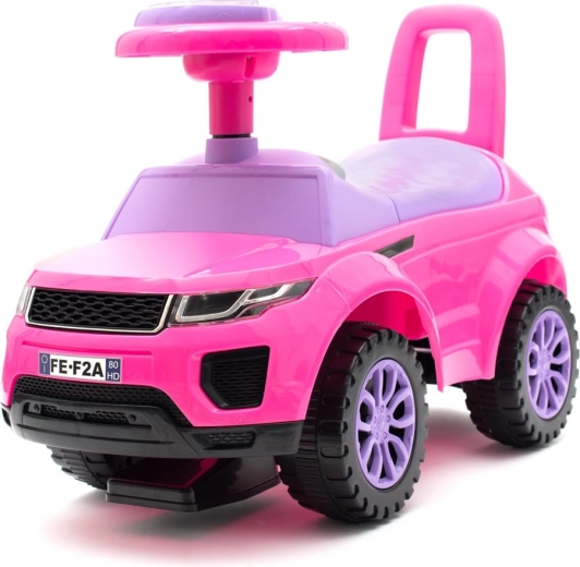 Bērnu atspērējamais auto SUV Baby Mix rozā