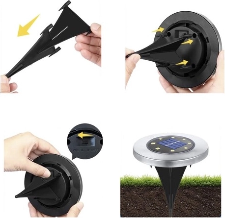 Easy installation and ON/OFF switch