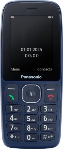 Panasonic 4G telefons senioriem, zils