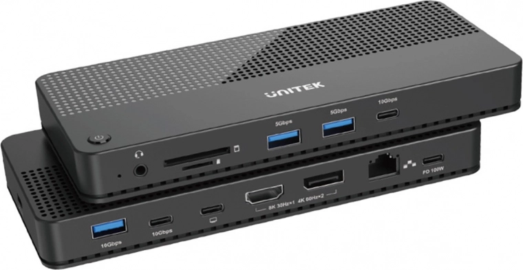 Multifunction Docking Station Unitek 12in1 USB-C HDMI USB 4 PD