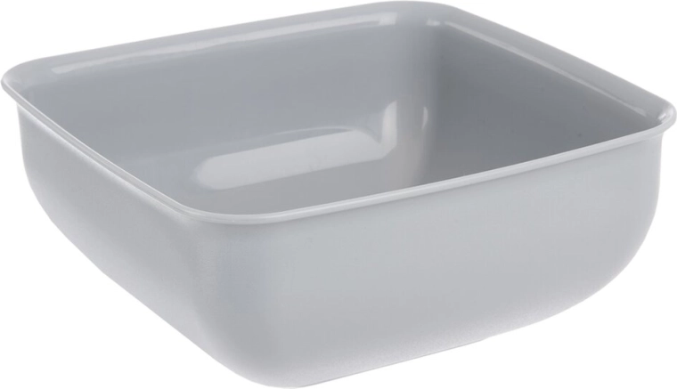 Plastic serving bowl Sandy, grey, 16 × 16 cm