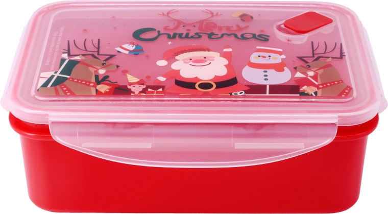 Plastic container with lid Toro 1500 ml with Christmas motif