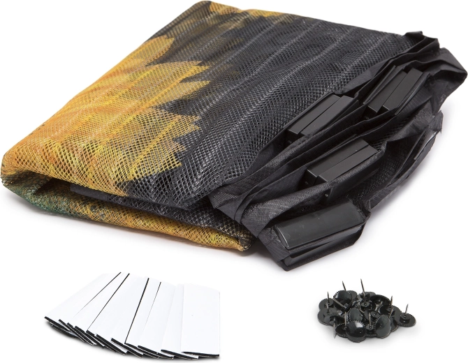 Easy installation with hook-and-loop fasteners